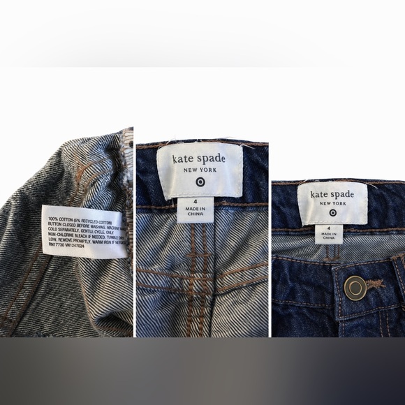 Kate Spade x Target Collaboration Dark Blue Boyfriend Jeans Size 4 - EUC - Picture 3 of 7